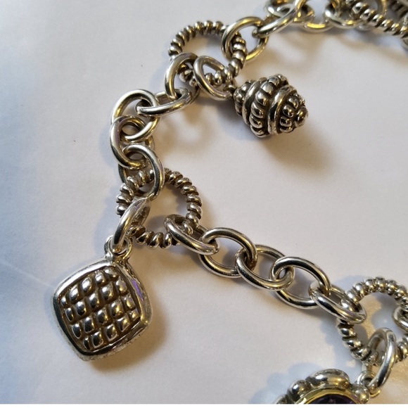 14k 925 Samuel Benham BJC Charm Bracelet Vintage - Picture 3 of 7